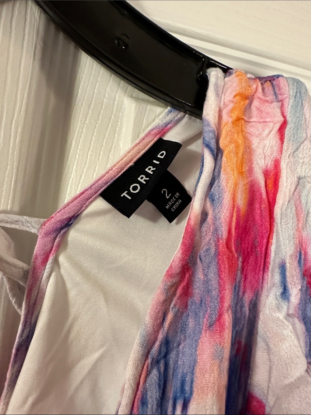 torrid Multicolor Watercolor High-Low Ruffle Dress - Picture 2 of 3